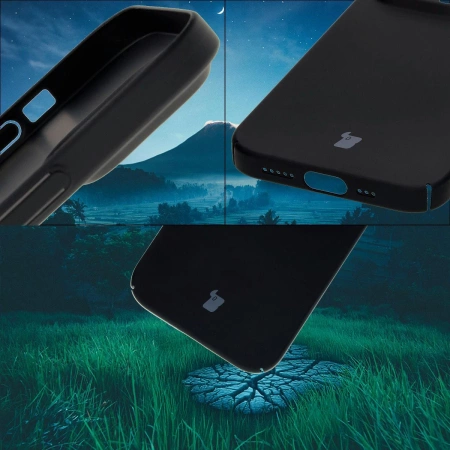 Etui Bizon Case Łupka do iPhone 14 Pro Max, czarne