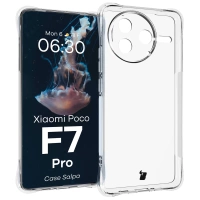 Elastyczne etui Bizon Case Salpa do Xiaomi Poco F7 Pro, przezroczyste