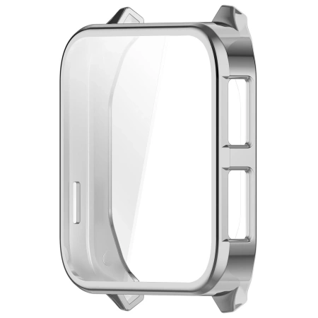 Etui z osłoną ekranu Bizon Case Watch Felipe do Garmin Venu X1, srebrne
