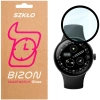 Szkło hybrydowe Bizon Glass Watch Edge Hybrid dla Google Pixel Watch 4 45 mm, czarne