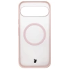 Etui z pierścieniem magnetycznym Bizon Case MatteO do Pixel 10 Pro XL, przydymione-różowe