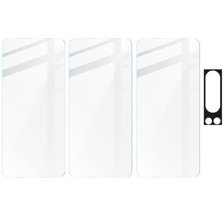 3x Szkło + szybka na aparat BIZON Clear 2 Pack do Pixel 8 Pro