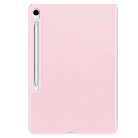 Etui z klapką Bizon Case Tab Lizard do Galaxy Tab S10 FE Plus, różowe