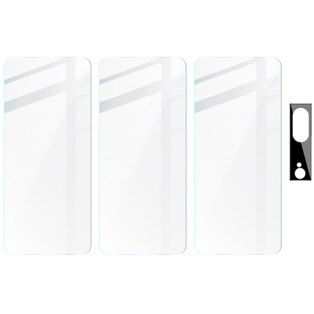 3x Szkło + szybka na aparat BIZON Clear 2 Pack do Pixel 8