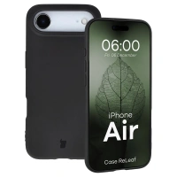 Etui z recyklingu Bizon Case ReLeaf do iPhone Air, czarne