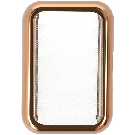 Etui Bizon Case Watch Felipe do Galaxy Fit 3, różowozłote