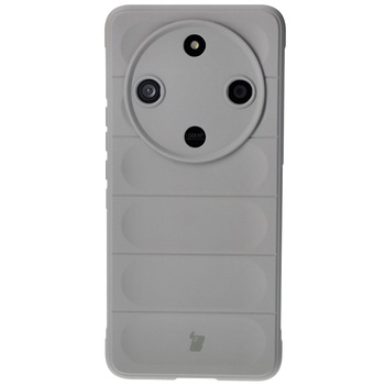 Pancerne etui Bizon Case Tur do Honor Magic6 Lite, jasnoszare