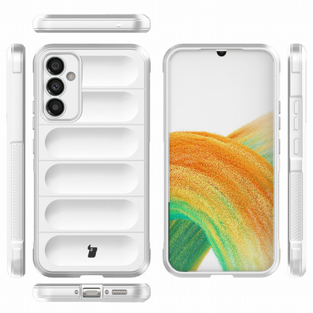 Pancerne etui Bizon Case Tur do Galaxy A34 5G, białe