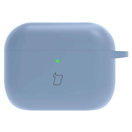 Silikonowe etui z karabińczykiem Bizon Case Headphone Silicone do AirPods 4, jasnozielone