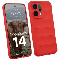 Pancerne etui Bizon Case Tur do Oppo Reno 14, czerwone
