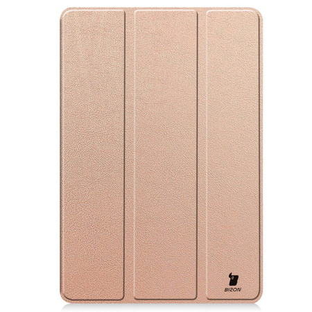 Etui Bizon Case Tab Croc do Xiaomi Pad 6S Pro, różowozłote