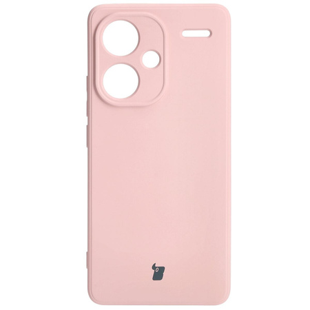Etui Bizon Case Silicone Sq do Xiaomi Redmi Note 13 Pro+ 5G, jasnoróżowe