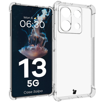 Elastyczne etui Bizon Case Salpa do Xiaomi Redmi Note 13 5G, przezroczyste