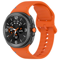 Silikonowy pasek Bizon Strap Watch Silicone do Galaxy Watch Ultra 47 mm, żółty