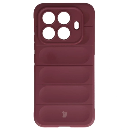 Pancerne etui Bizon Case Tur do Xiaomi 15T Pro, burgundowe
