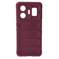 Pancerne etui Bizon Case Tur do Realme GT3, burgundowe