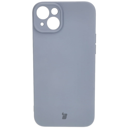 Etui Bizon Case Silicone do iPhone 15 Plus, szare
