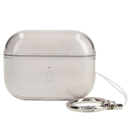 Etui Bizon Case Headphone Clear do Airpods Pro 2, przezroczysto-czarne