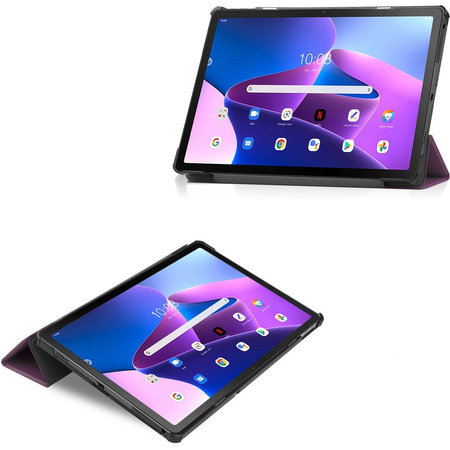 Etui Bizon Case Tab Croc do Lenovo Tab M10 Plus Gen 3, ciemnofioletowe