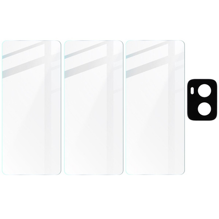 3x Szkło + szybka na aparat BIZON Clear 2 Pack do Motorola Moto G34 5G