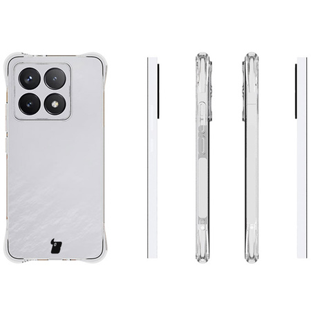 Etui + 2x szkło Bizon Case Clear Pack do Xiaomi 14T, przezroczyste