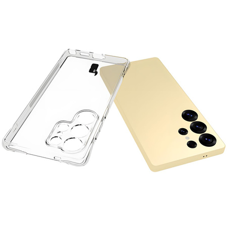 Elastyczne etui Bizon Case Salpa do Galaxy S25 Ultra, przezroczyste