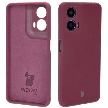 Silikonowe etui Bizon Soft Case do Motorola Moto G24 / G24 Power, ciemnofioletowe
