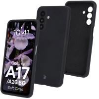 Silikonowe etui Bizon Soft Case do Galaxy A17 5G / A26 5G, czarne
