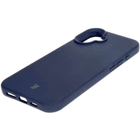 Silikonowe etui Bizon Soft Case do iPhone 16 Plus, ciemnoniebieskie