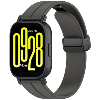 Silikonowy pasek Bizon Strap Watch Silicone 22 mm do smartwatcha, czarny