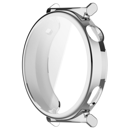 Etui Bizon Case Watch Felipe do Huawei Watch GT 5 41 mm, srebrne