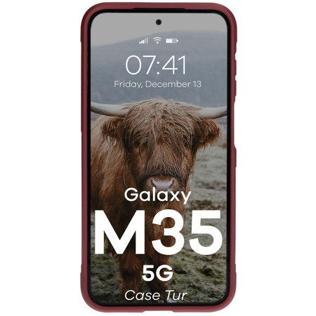 Pancerne etui Bizon Case Tur do Galaxy M35 5G, ciemnofioletowe