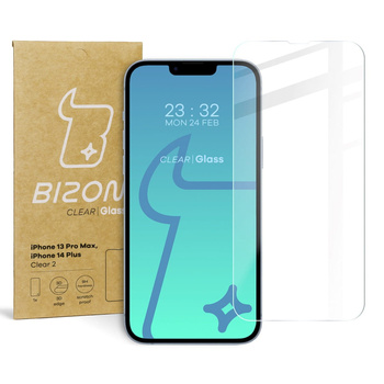 Szkło hartowane Bizon Glass Clear 2 do iPhone 14 Plus / iPhone 13 Pro Max