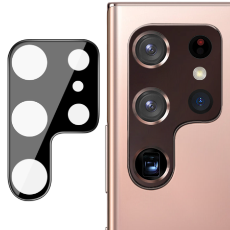 Szkło na aparat Bizon Glass Lens dla Galaxy S22 Ultra, 2 sztuki