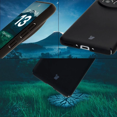 Etui Bizon Case Łupka do OnePlus 13, czarne