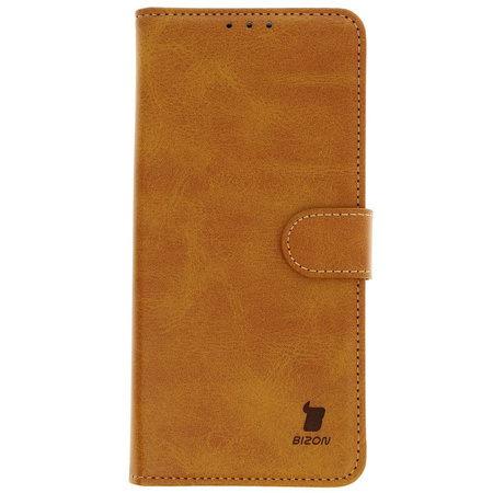 Etui z klapką Bizon Case Pocket do Xiaomi 14T, brązowe