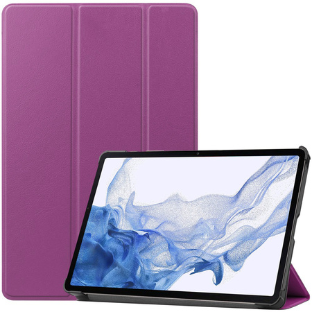 Etui Bizon Case Tab Croc do Samsung Galaxy Tab S8 / S7, ciemnofioletowe