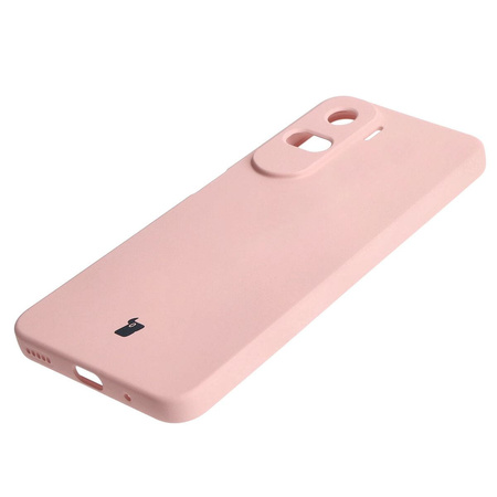 Etui Bizon Case Silicone do Honor 90 Lite, jasnoróżowe