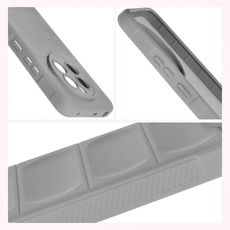 Pancerne etui Bizon Case Tur do Realme 12+, jasnoszare