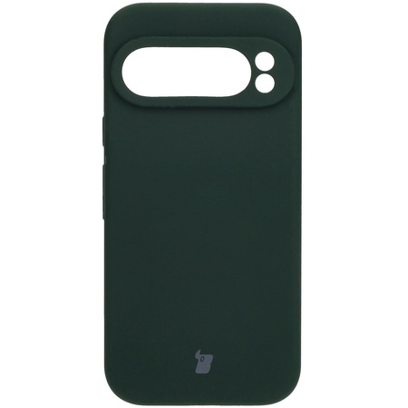 Silikonowe etui Bizon Soft Case do Google Pixel 9 Pro, ciemnozielone