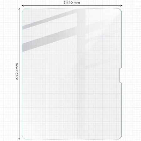 Szkło hartowane Bizon Glass Tab Clear Duo do iPad Air 13" 2025 / 2024, 2 sztuki