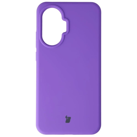 Silikonowe etui Bizon Soft Case do Xiaomi POCO F7, fioletowe