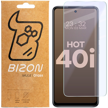 Elastyczne szkło hybrydowe Bizon Glass Mule do Infinix Hot 40i