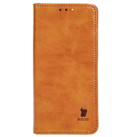Etui z klapką Bizon Case Pocket Pro do iPhone 14, brązowe