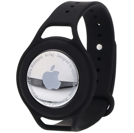 Etui Bizon Case Locator Child do Apple AirTag, czarne