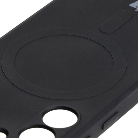 Etui Bizon Case Silicone Magnetic Sq do Galaxy S24 Plus, czarne