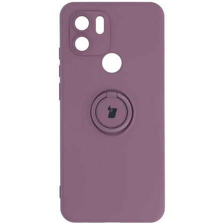 Etui Bizon Case Silicone Ring do Redmi A1, ciemnofioletowe