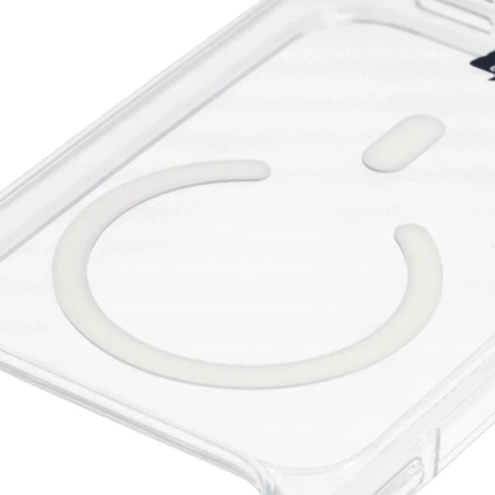 Etui z pierścieniem magnetycznym Bizon Case CrystalO do iPhone 17 Pro Max, przezroczyste