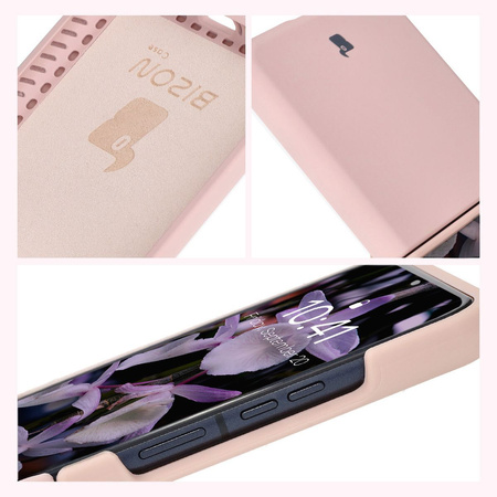 Silikonowe etui Bizon Soft Case do Motorola Razr 50 Ultra, jasnoróżowe