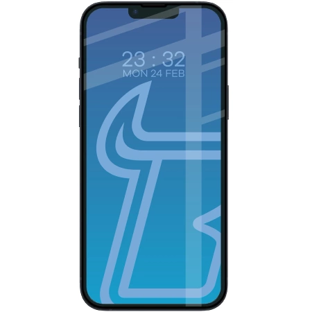 Szkło hartowane Bizon Glass Edge Duo do iPhone 14 Plus / 13 Pro Max, czarna ramka, 2 sztuki